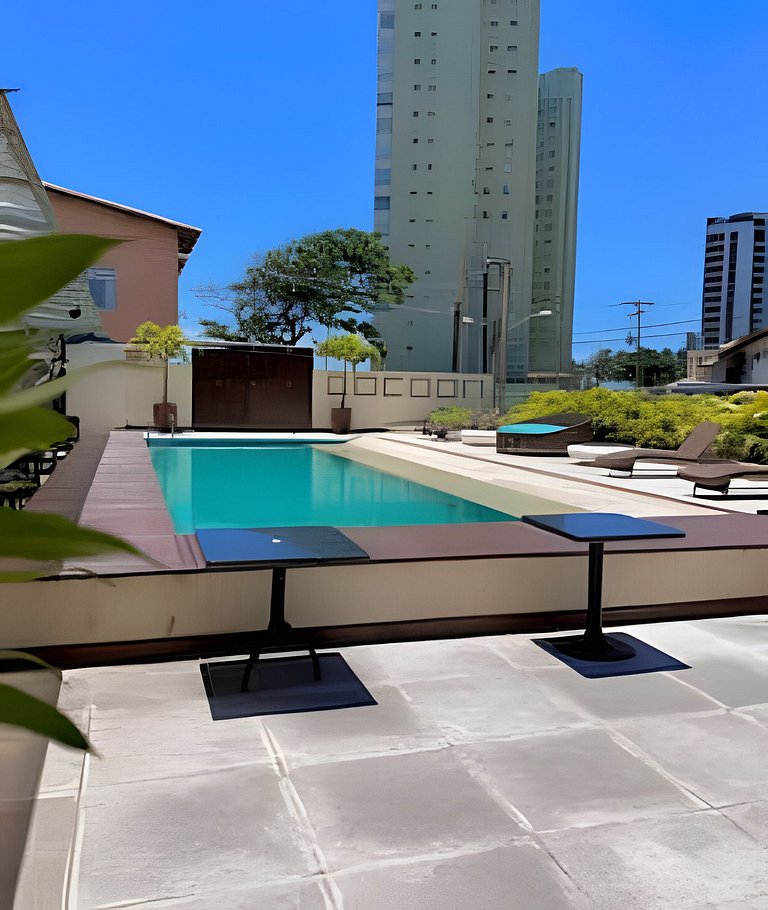 115 Flat decorado próx Praia de Pipeline