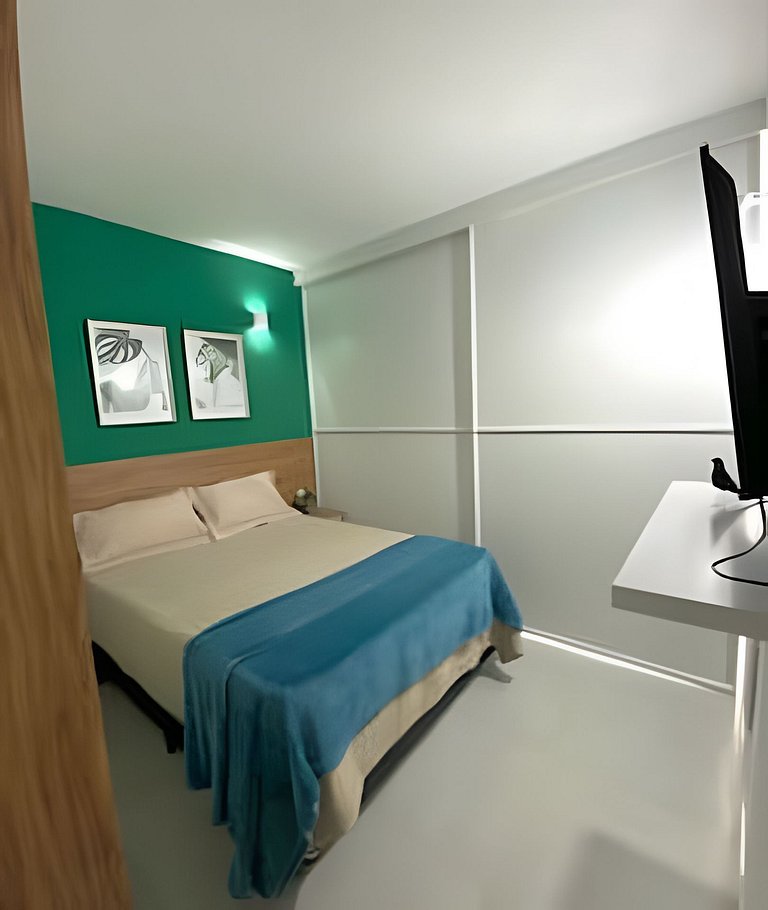 115 Flat decorado próx Praia de Pipeline