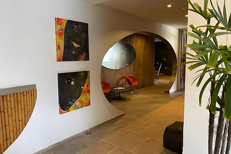 115 Flat decorado próx Praia de Pipeline