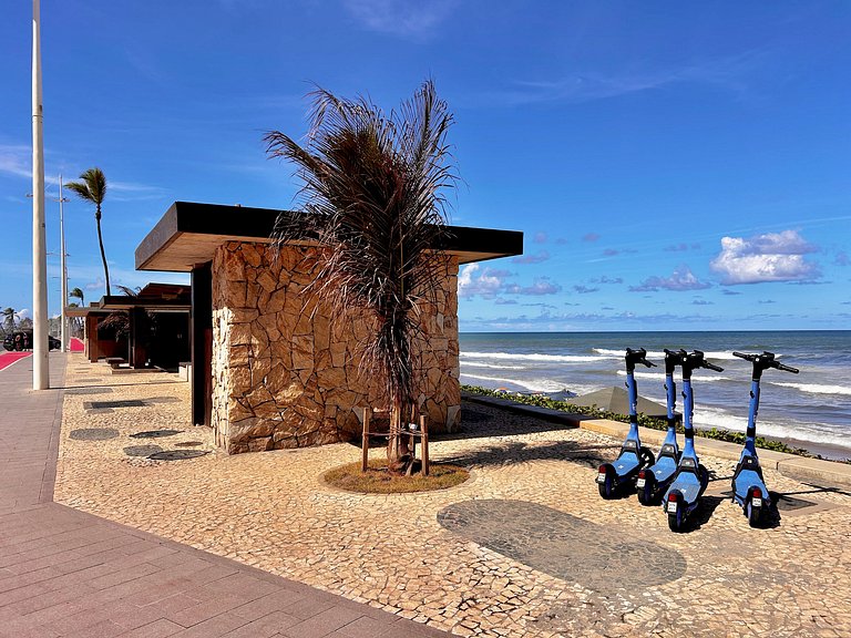 115 Flat decorado próx Praia de Pipeline