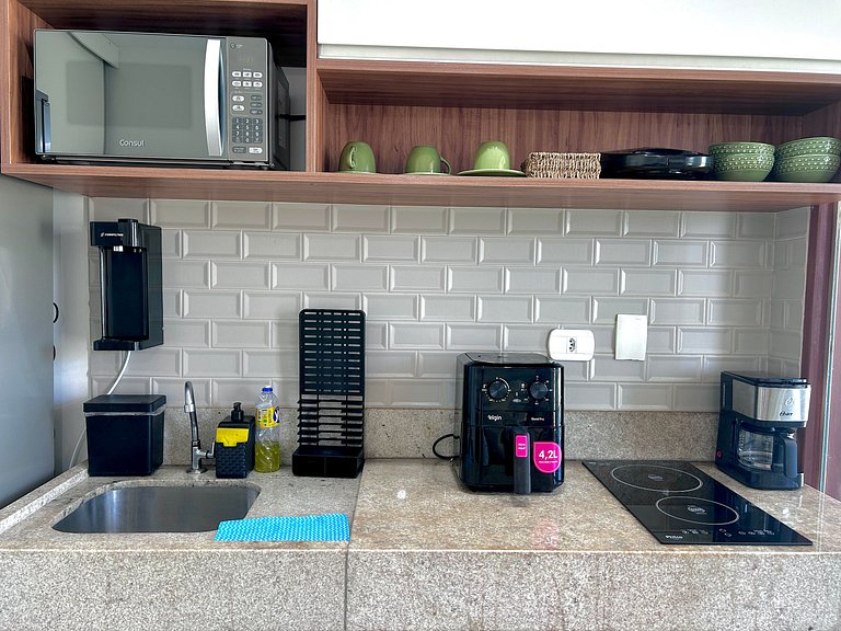 115 Flat decorado próx Praia de Pipeline