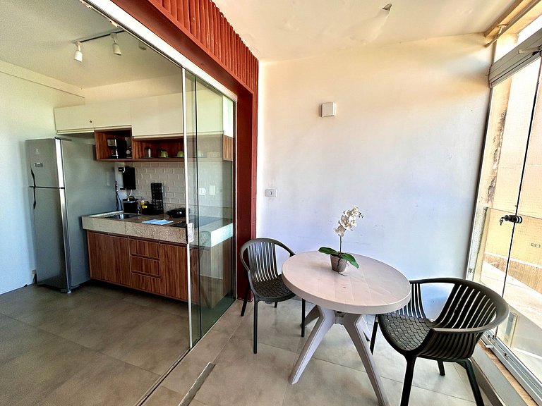 115 Flat decorado próx Praia de Pipeline